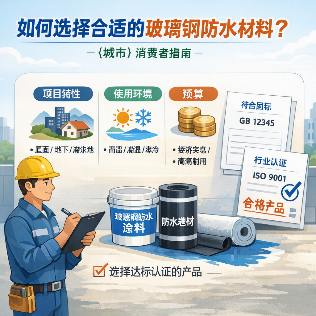如何判定玻璃钢防水材料的合格标准? 河池 消费者指南