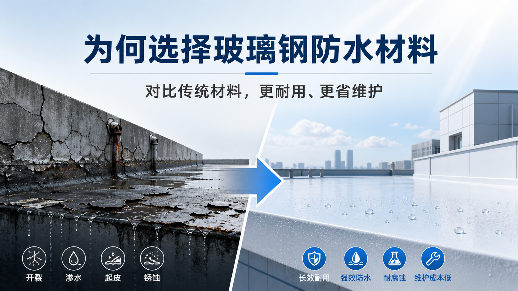 在河池，为何选择玻璃钢防水材料而非传统材料