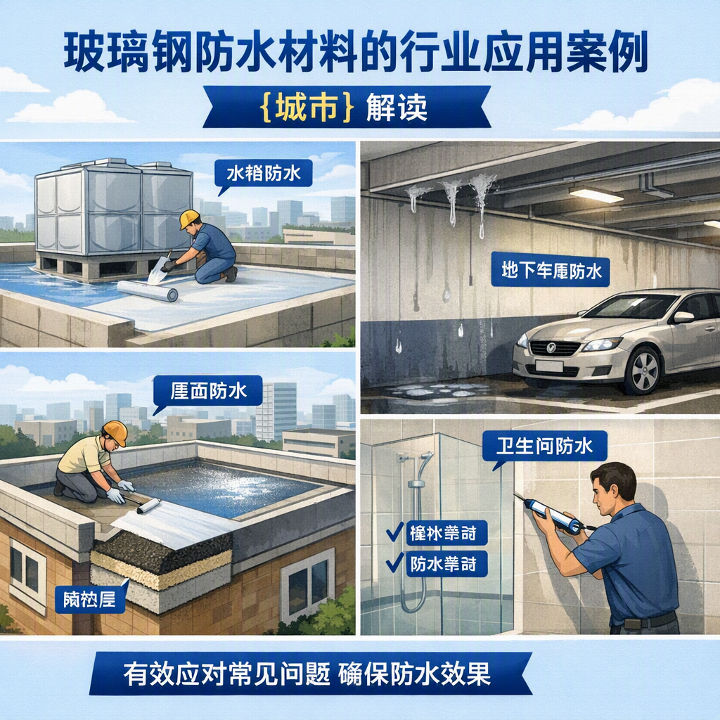 玻璃钢防水材料的行业应用案例，河池解读