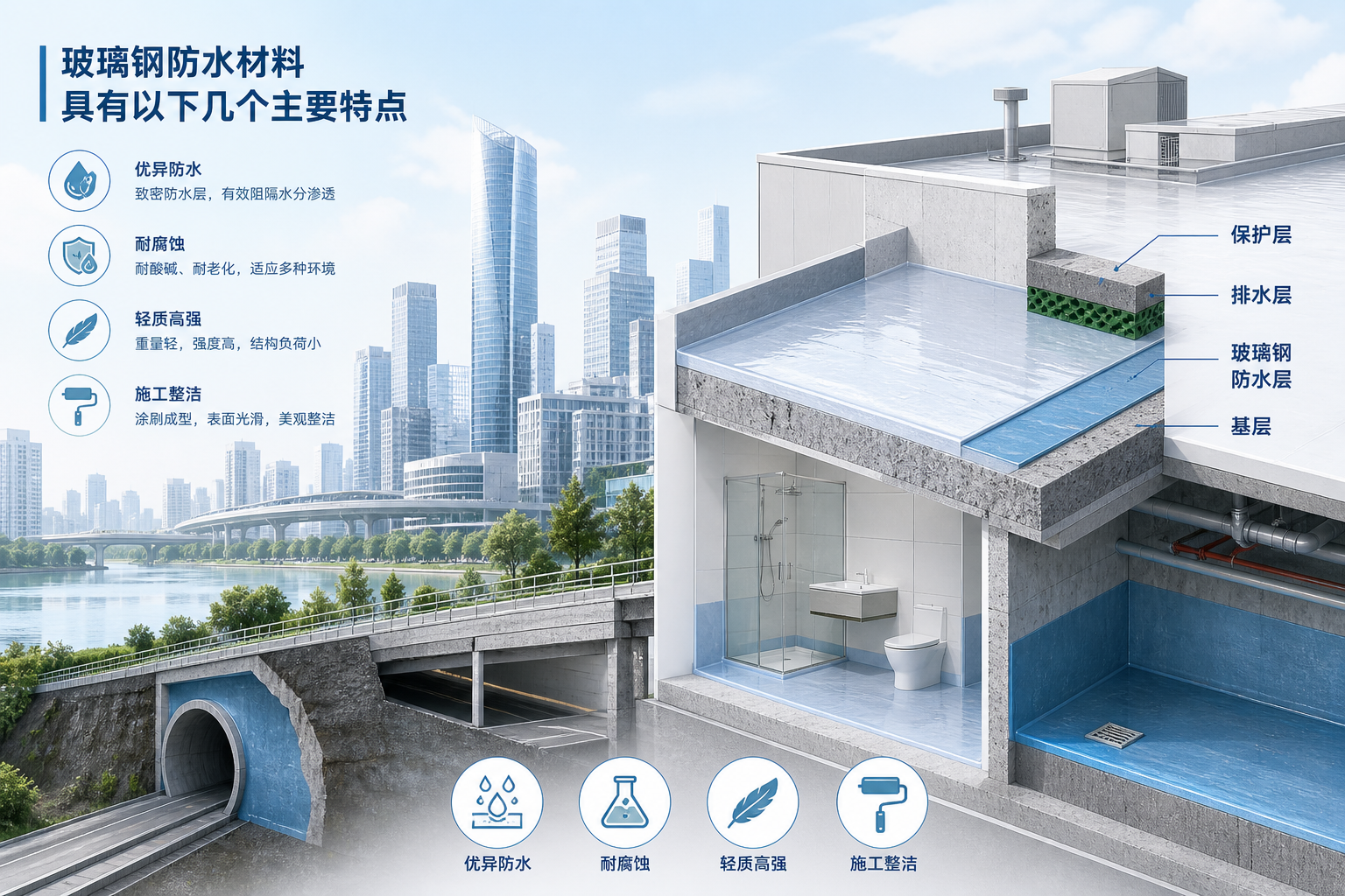 2023年玻璃钢防水材料市场趋势分析，关注 河池 发展